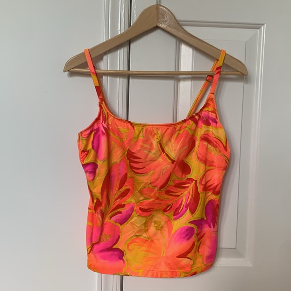 VTG 80s 90s neon tankini swimsuit Sirena vintage size 13 or small medium - Picture 2 of 11